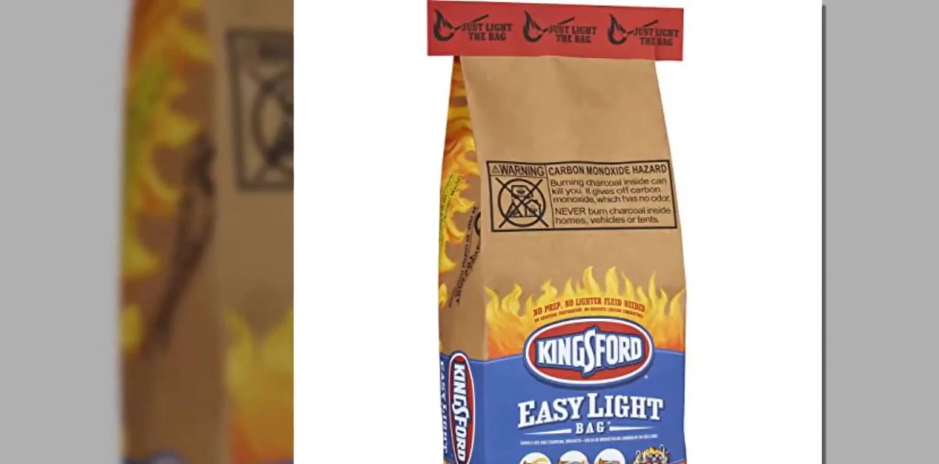 Kingsford Easy Light charcoal briquettes bag