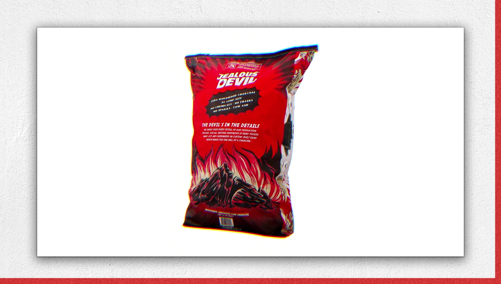 Rockwood lump charcoal bag on grill