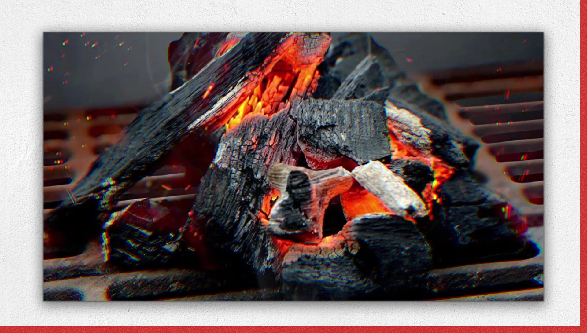 Kingsford charcoal briquettes burning