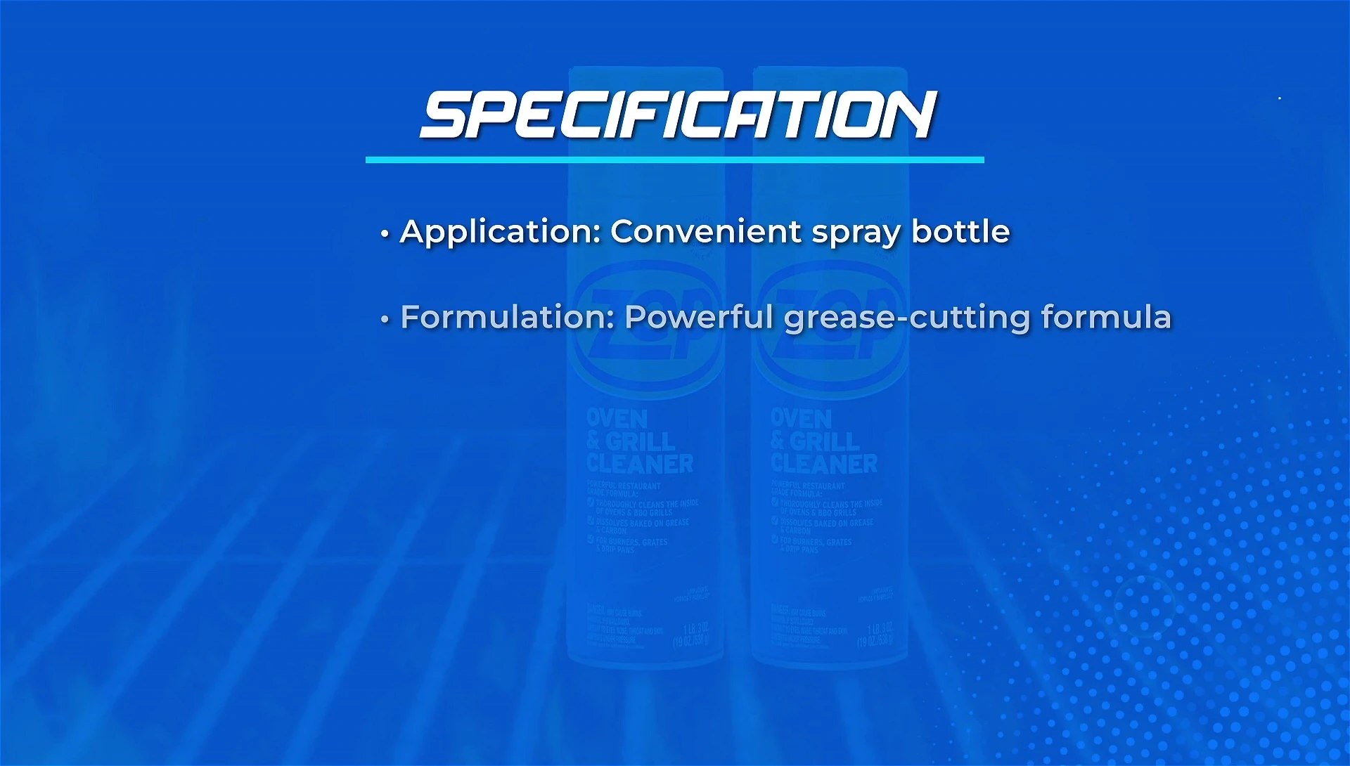 Zep Oven and Grill Cleaner spray bottle