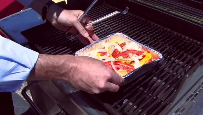 Grill vegetable skewers: Skewer vegetables (peppers, onions, squash, etc.) and grill alongside the sausages. 