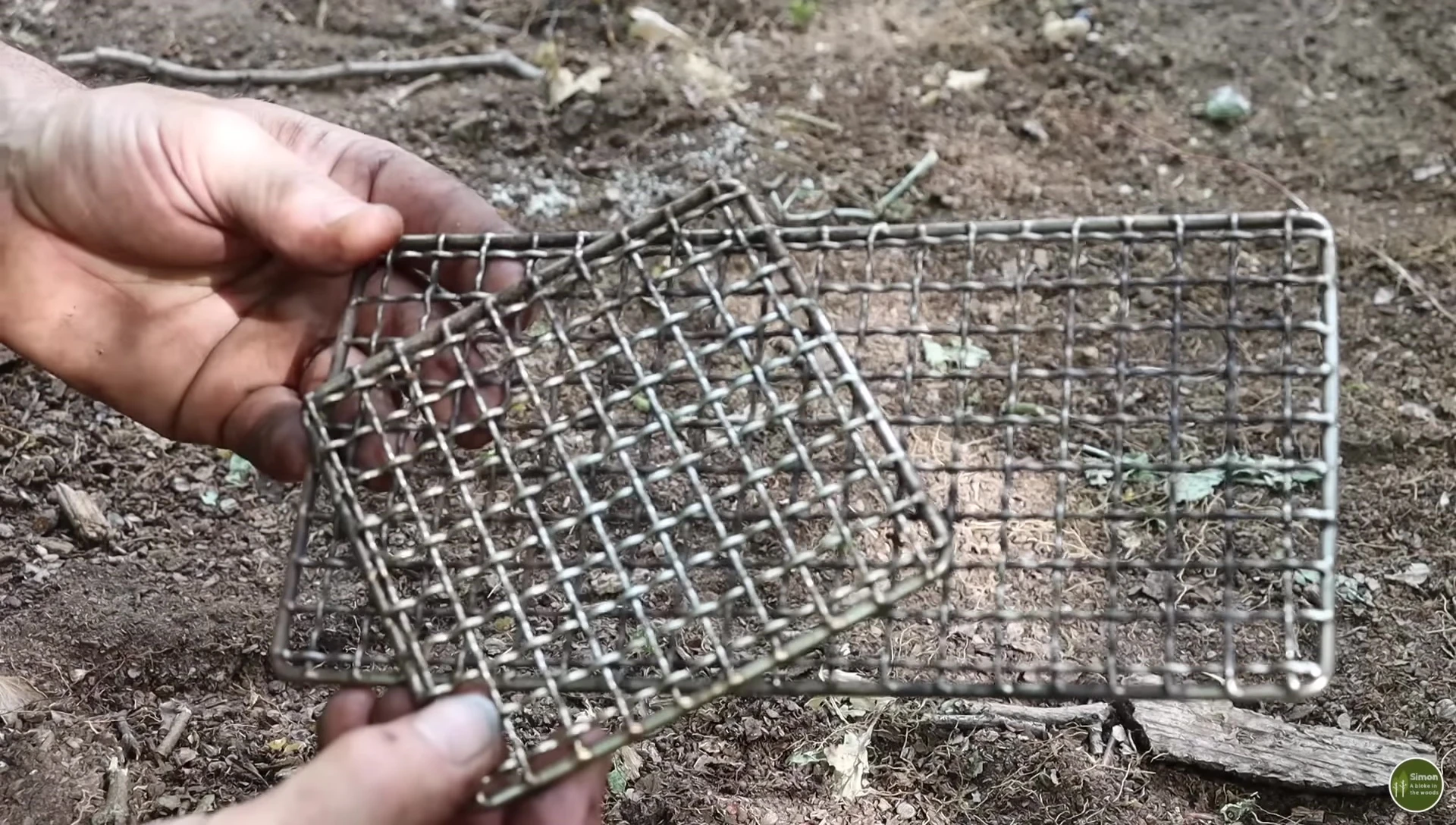 Steel throw-down grills
