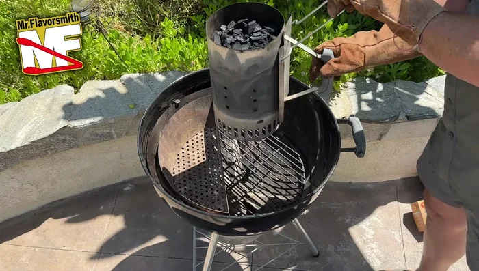 Place the grill grate on the basket, adjust vents, and begin cooking.