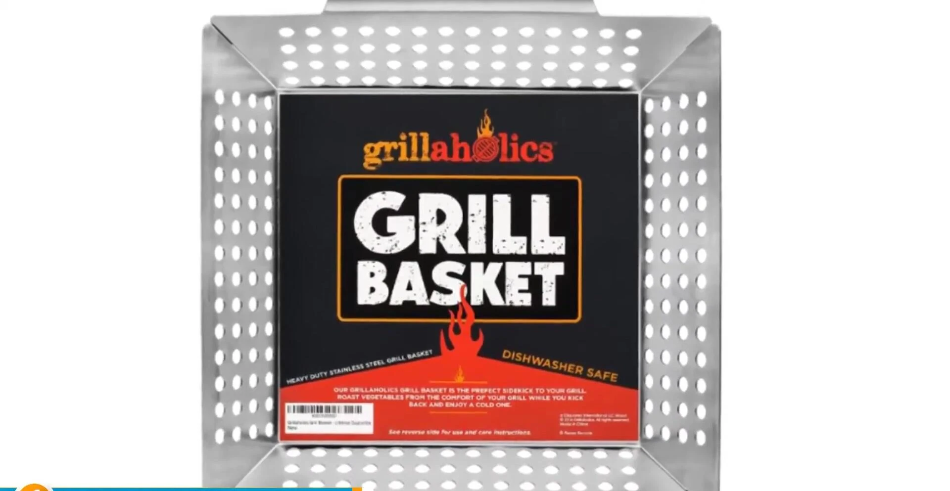 Grilla Helix Heavy-Duty Grill Basket close-up