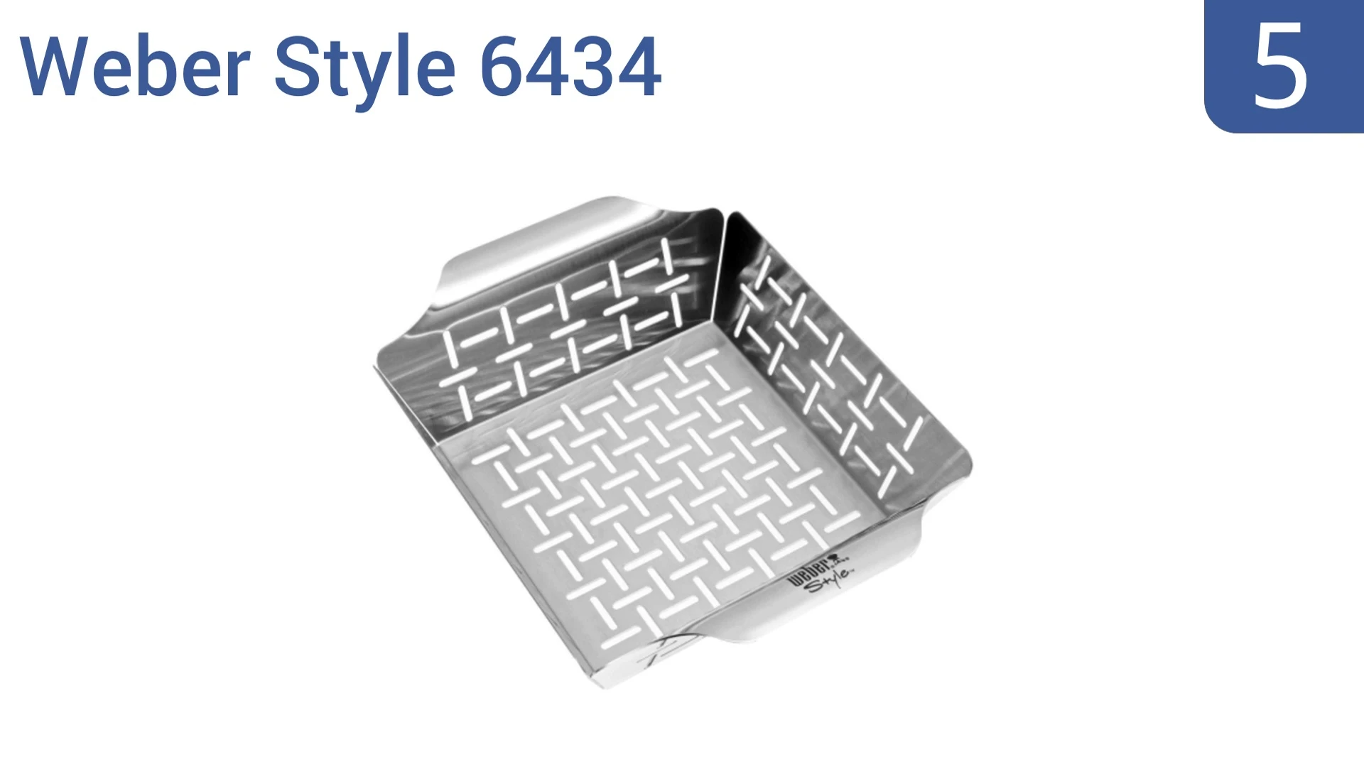 The Weber Star 6434 basket shown with vegetables