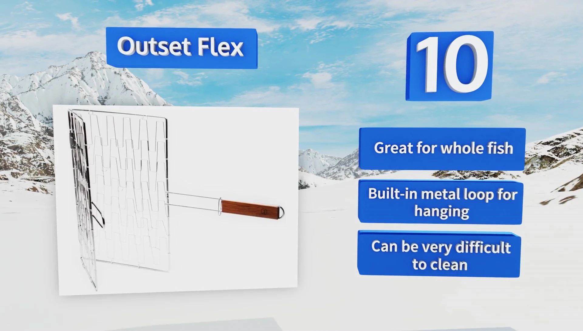 Close-up of the Outset Flex Peaches basket highlighting the cleaning difficulty.