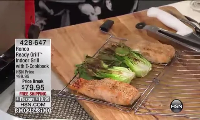 The cooked salmon