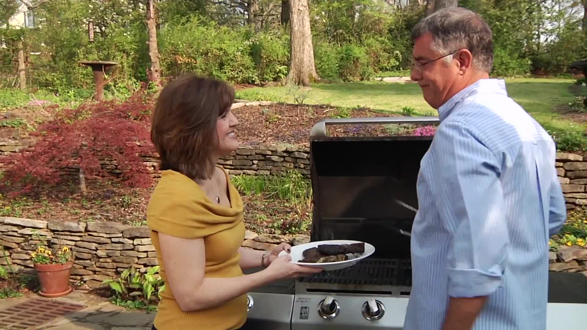 Image showcasing burnt steaks.