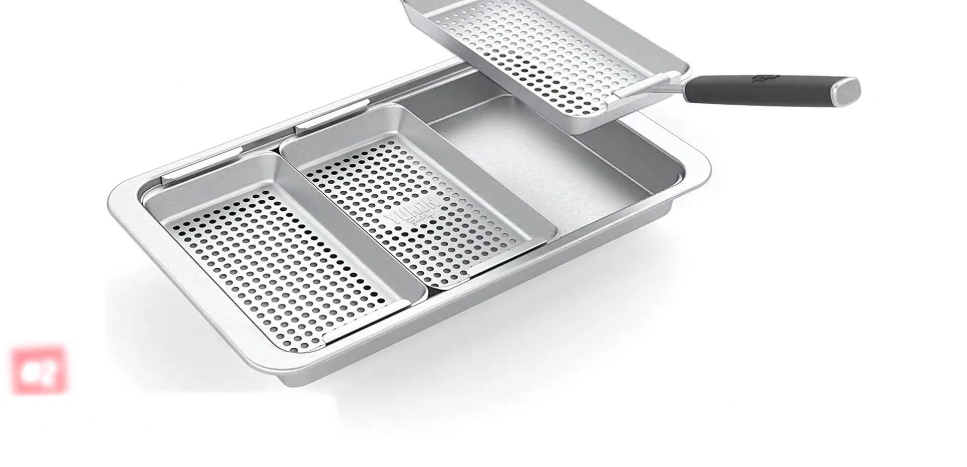 Yukon Glory Barbecue and Serve Grill Basket Set shown
