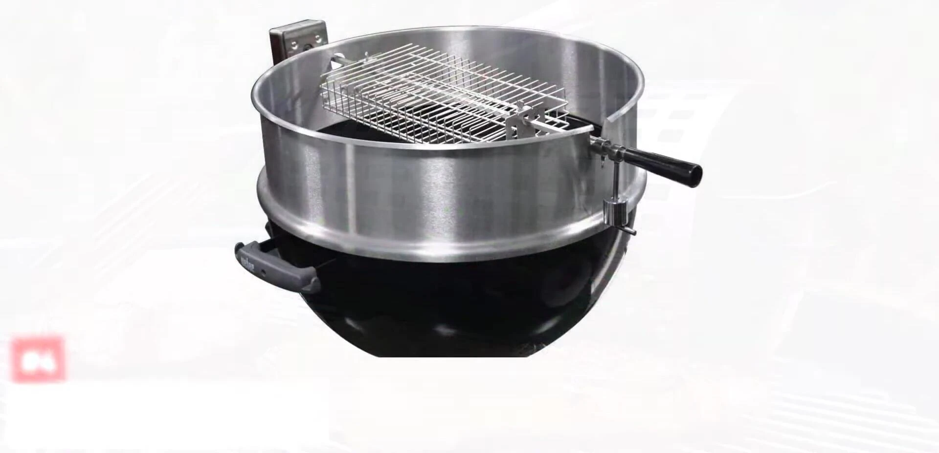 Only Fire Barbecue Spit Rotisserie Grill Basket shown