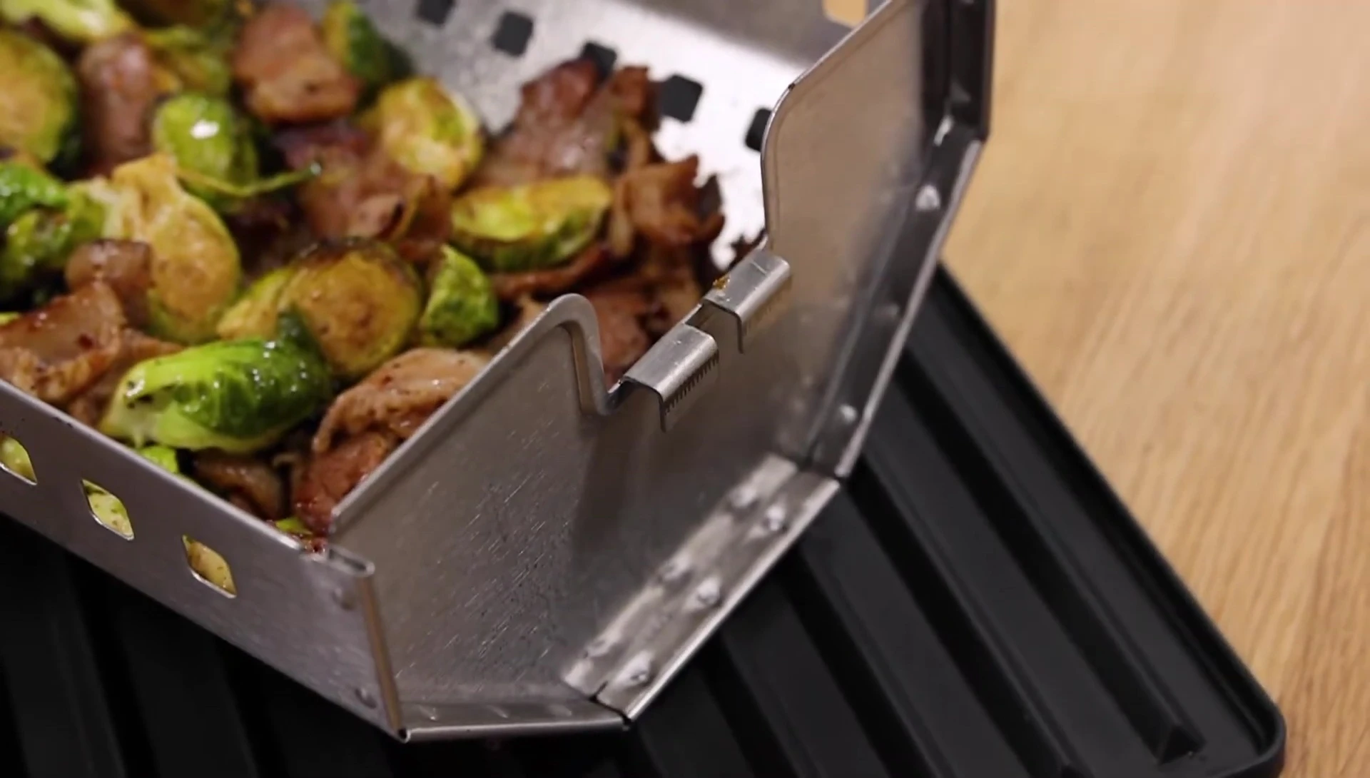 Basket in a dishwasher, emphasizing easy cleaning.