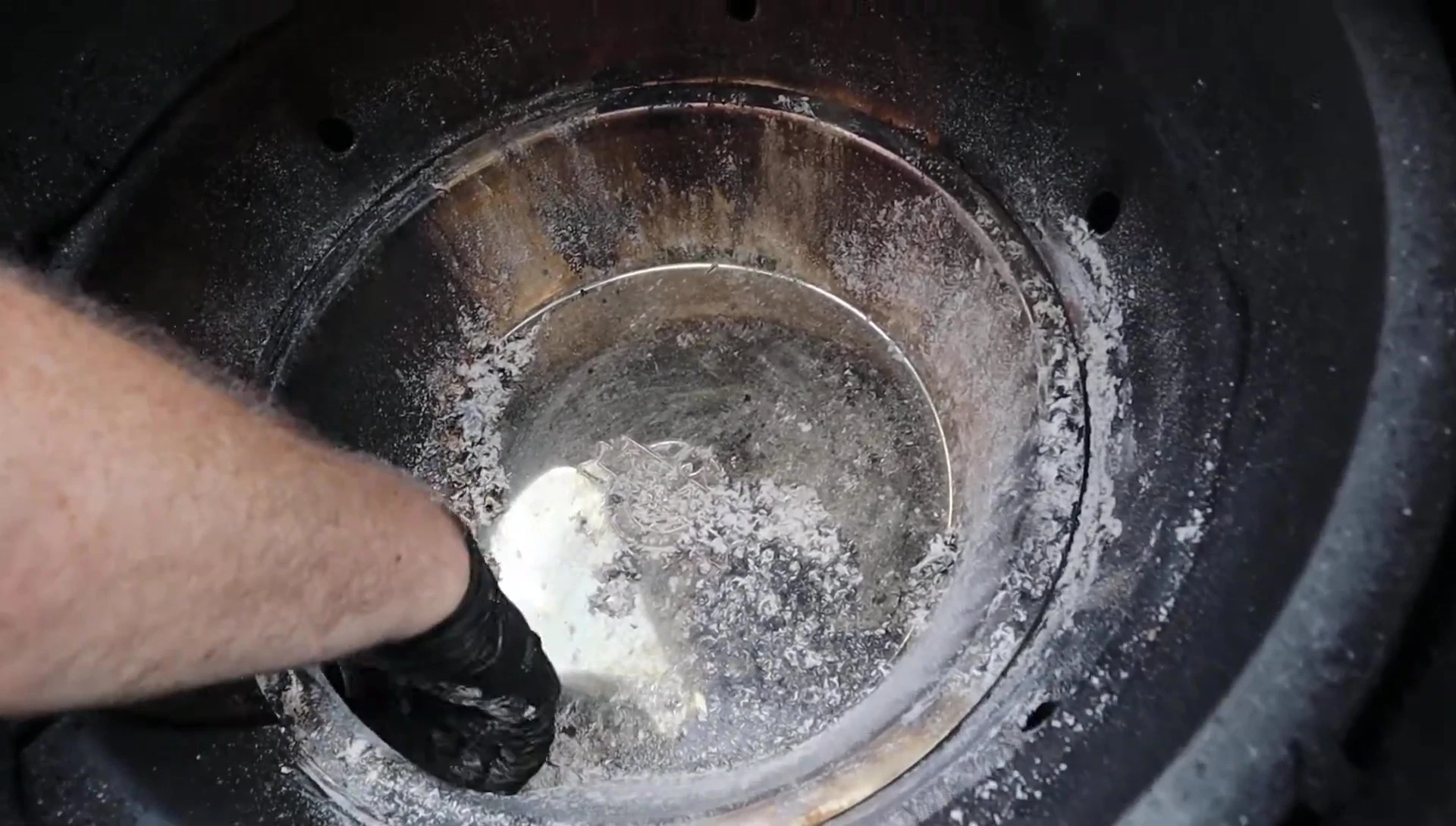 Detail shot of the air vent on the Kick Ash Can