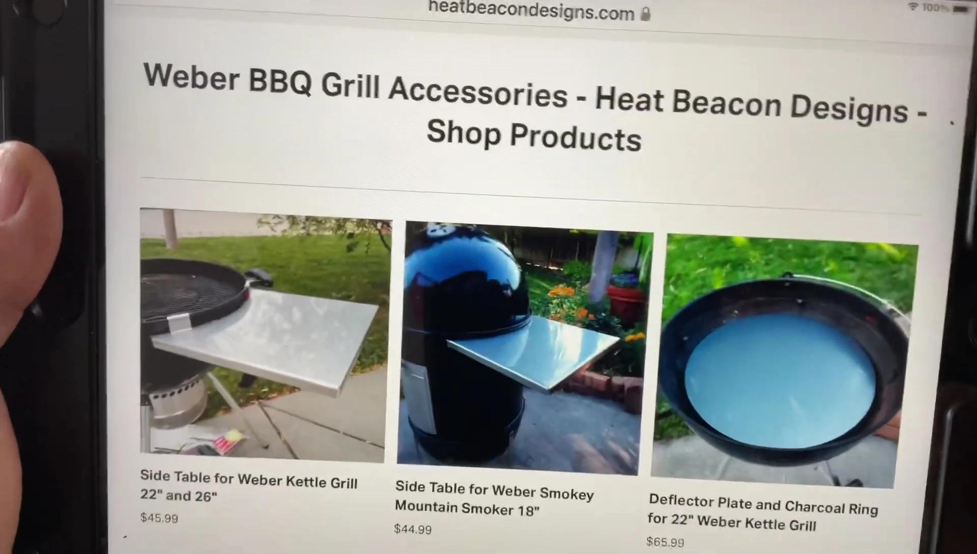Various Heat Beacon Designs accessories, including shelves and side pockets