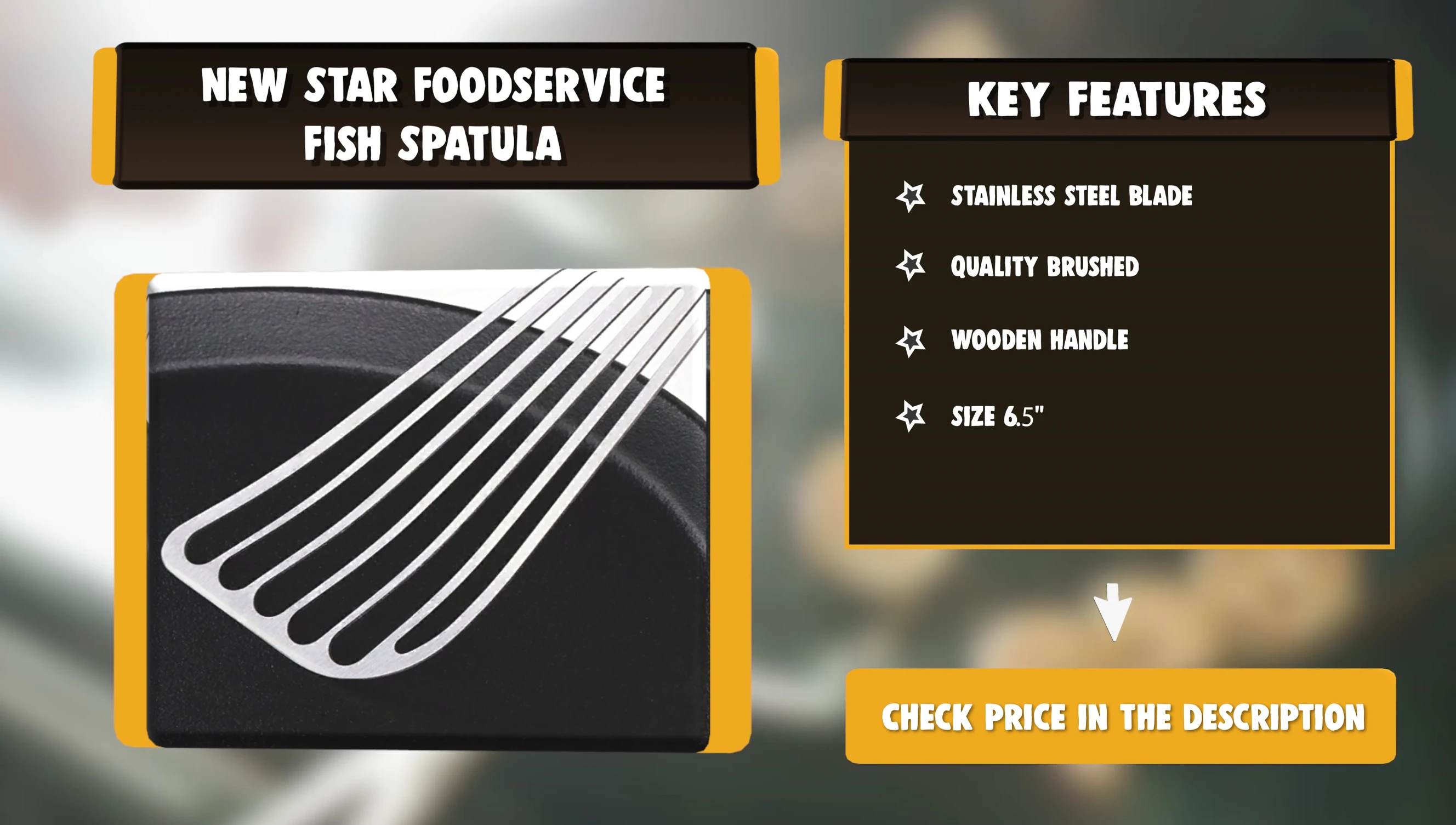 New Star Food Service Fish Spatula: Highlighting the durable construction