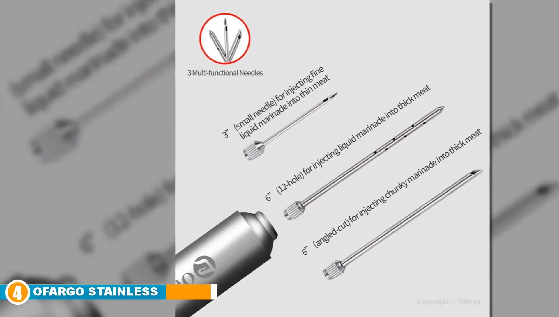 Image of the Fargo Stainless Steel Meat Injector