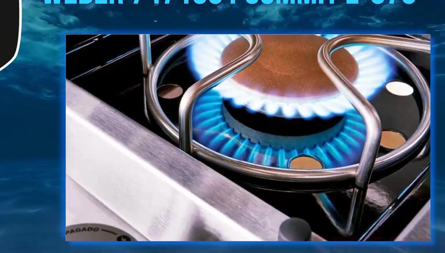 Close-up shot of the Weber Summit E-670's burners