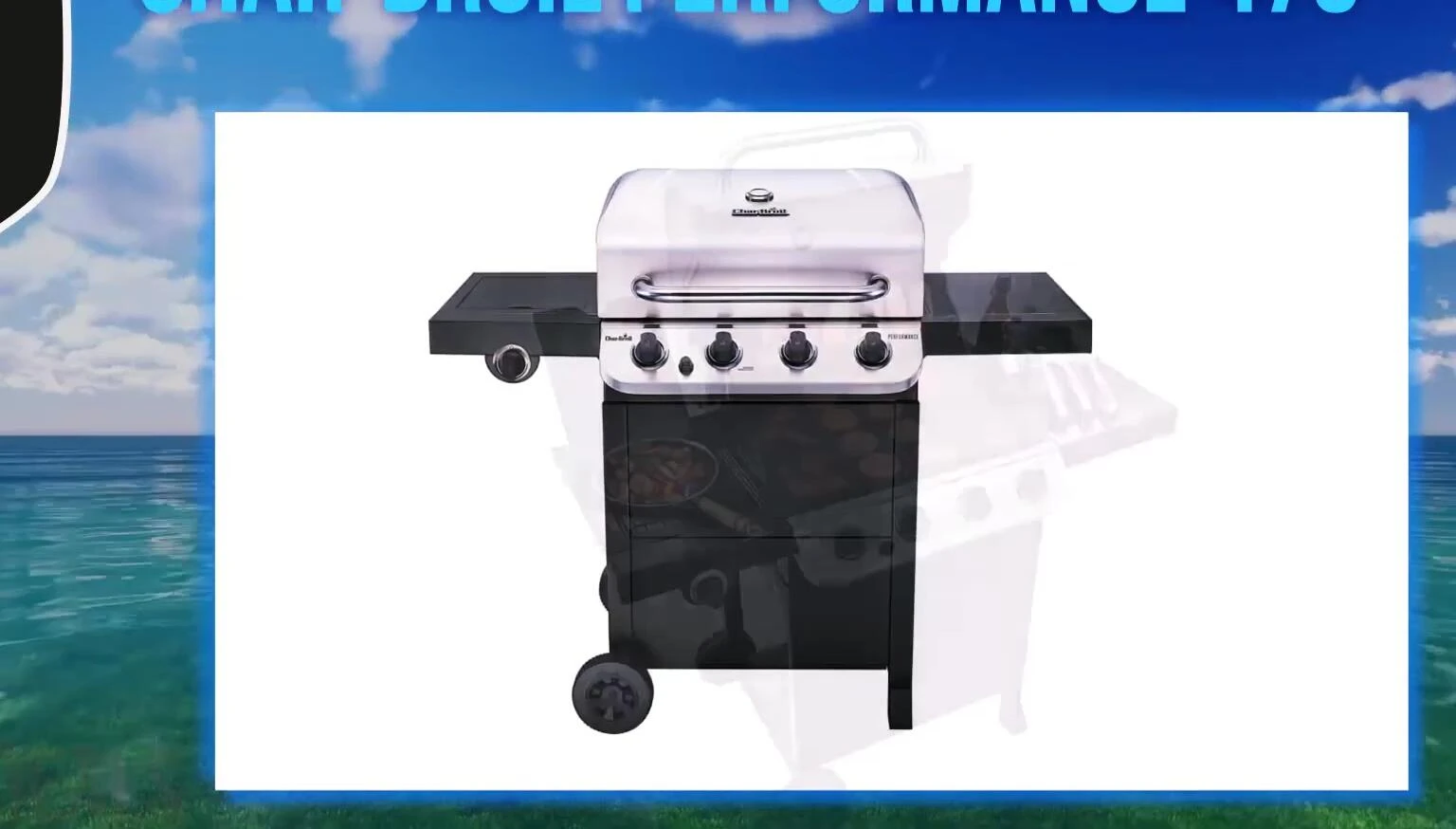 Close-up of the Char-Broil Performance 475's burners