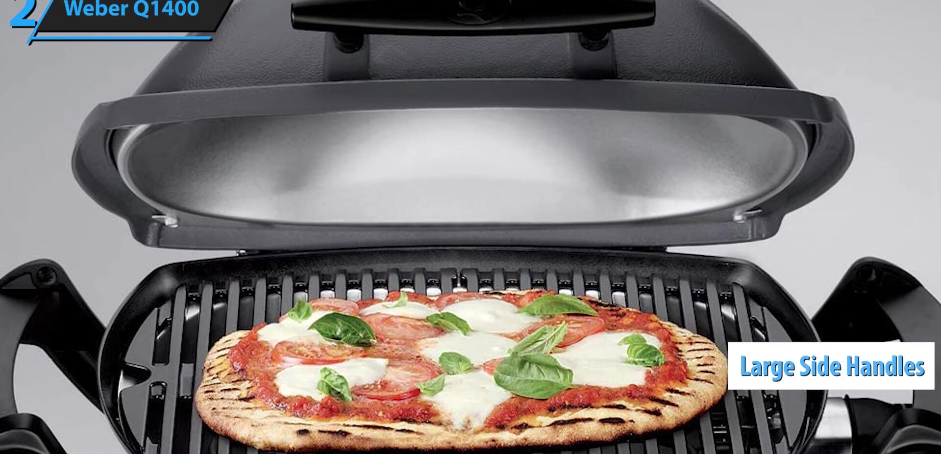 Showing the grill's sturdy construction