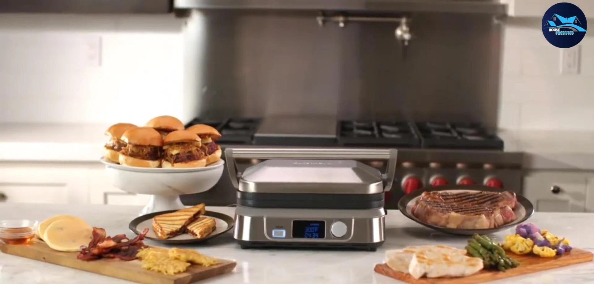 Cuisinart GR-5 electric grill shown