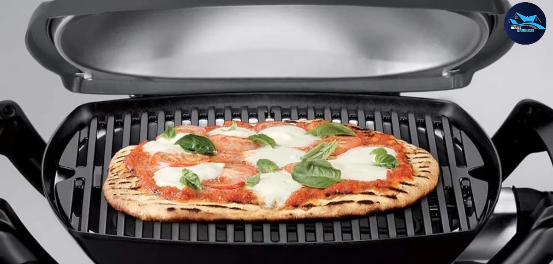 Showcasing the grill's elegant design