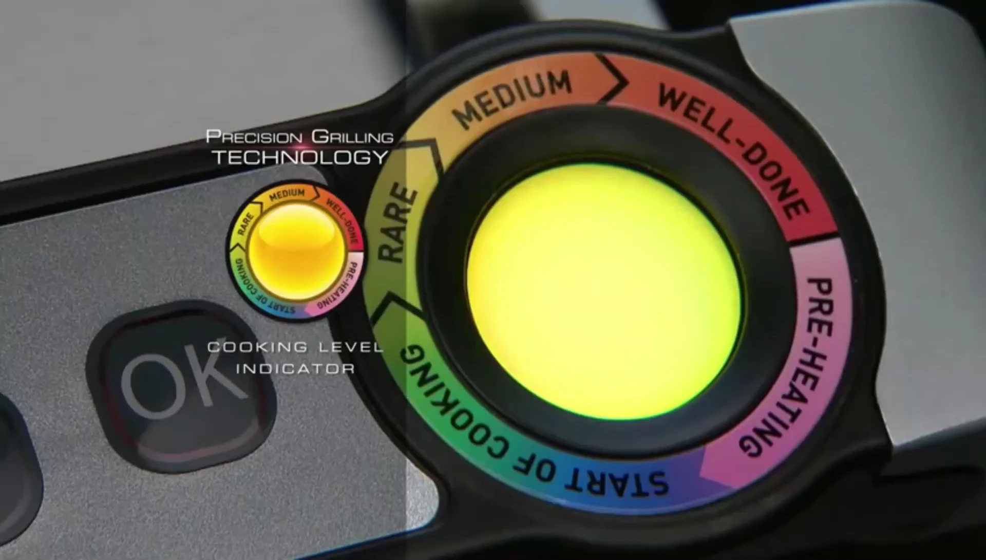 The Defal Grill's control panel with preset programs
