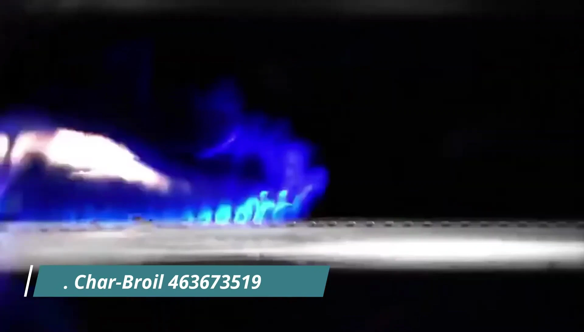 Close-up of the Char-Broil burners