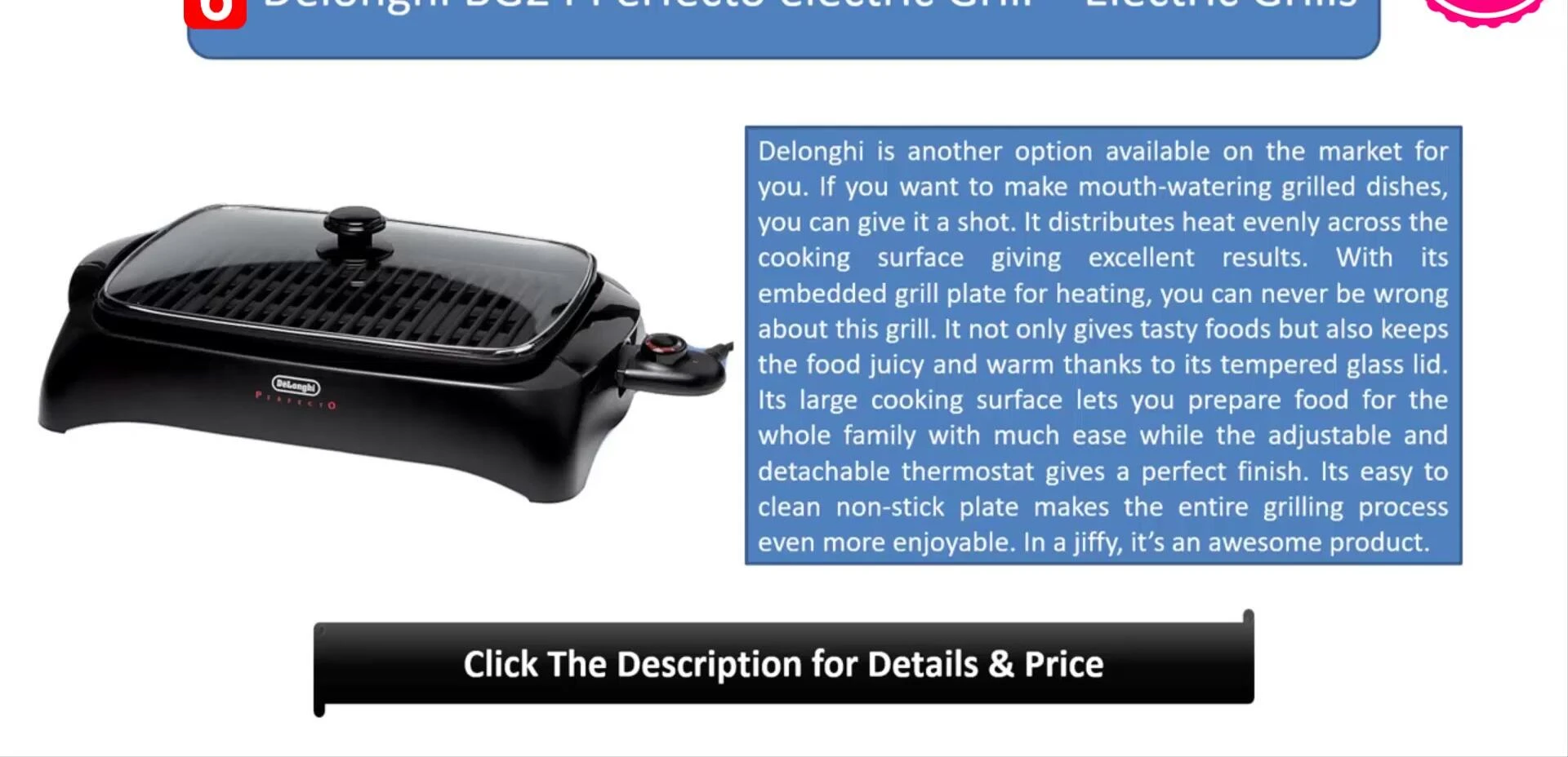 Close-up of the non-stick plate