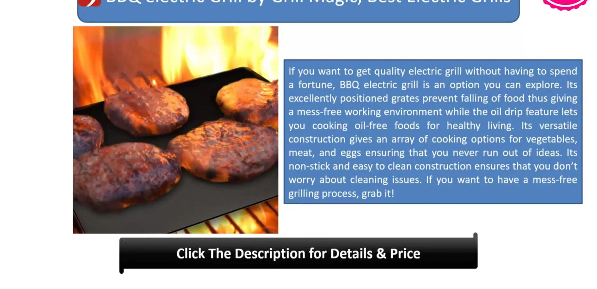 Showing the grill's grates