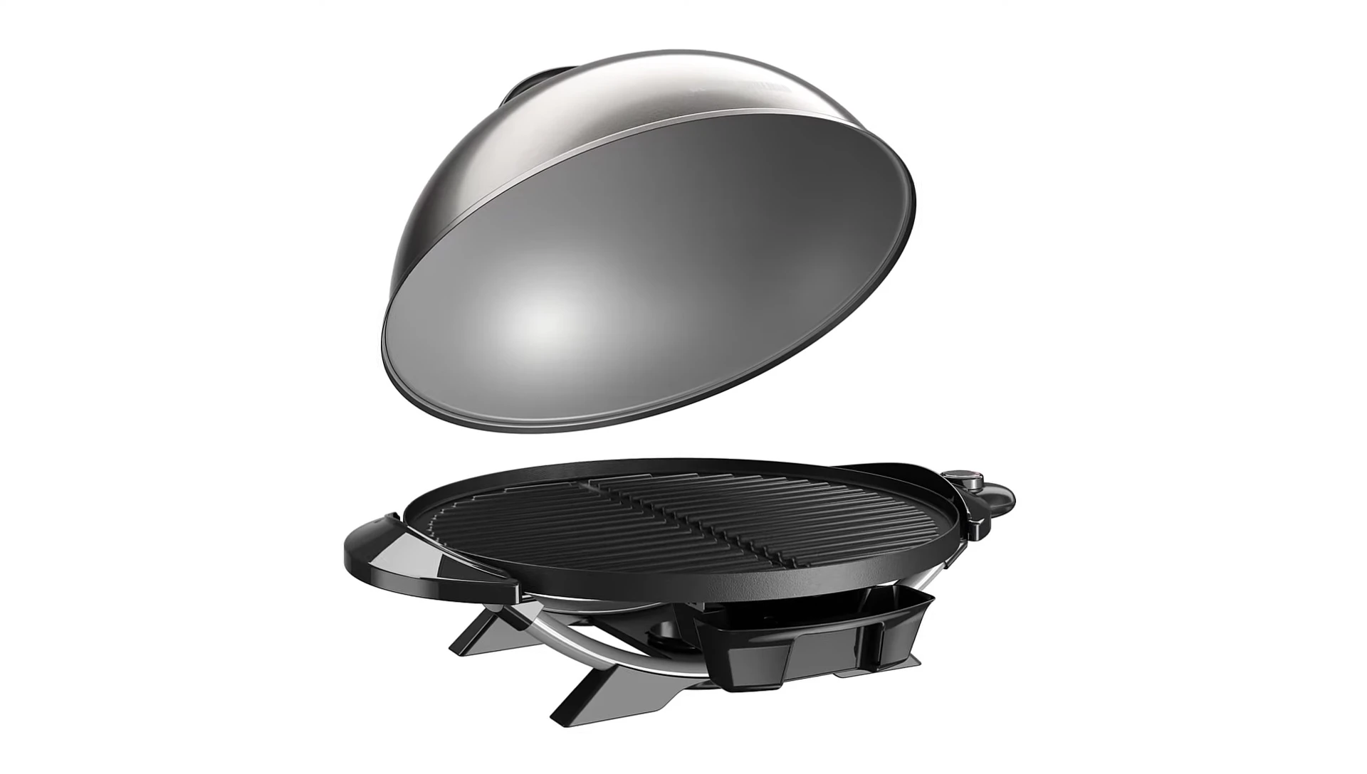 The George Foreman grill with its removable stand