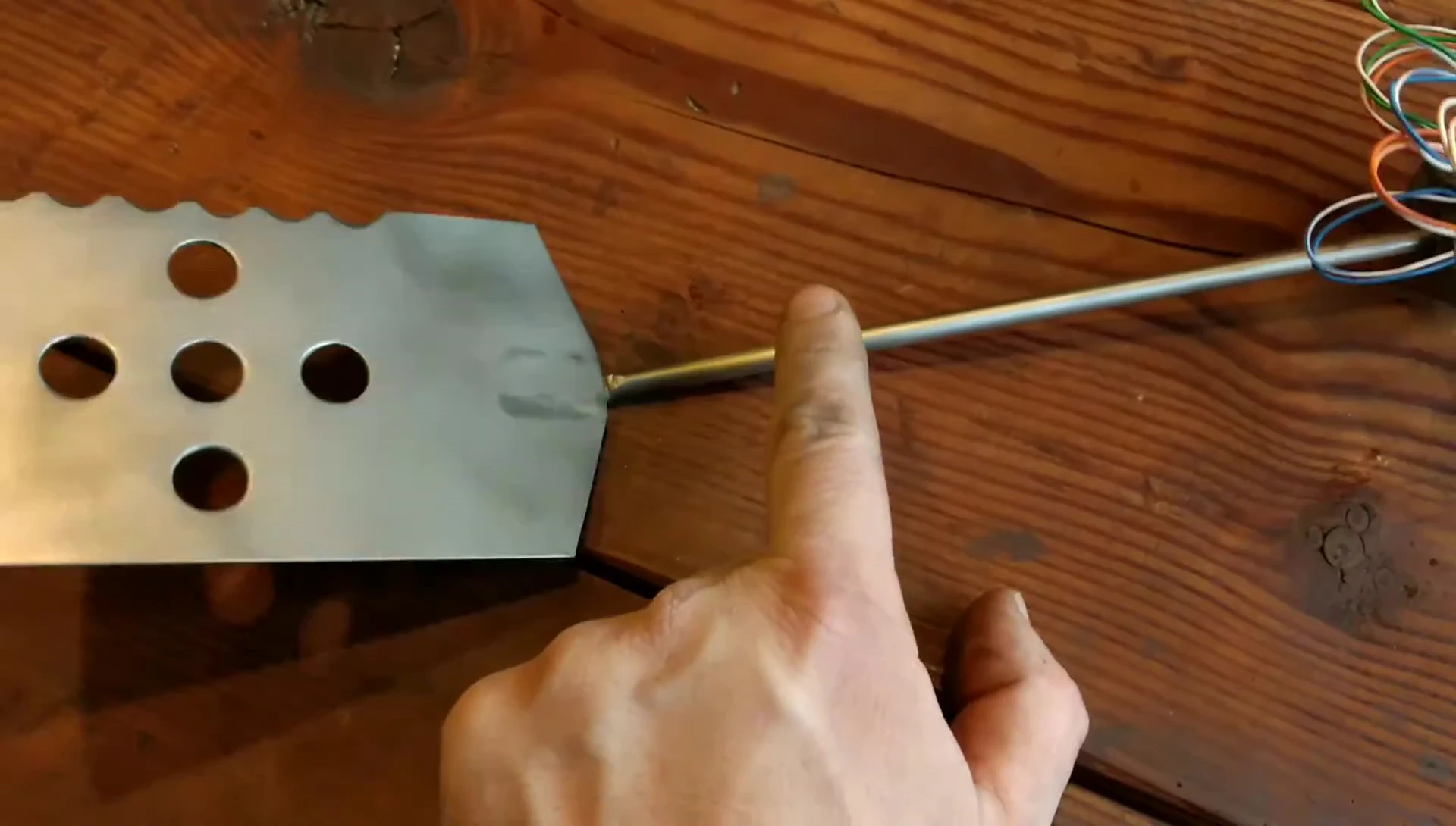 Different titanium rods being used