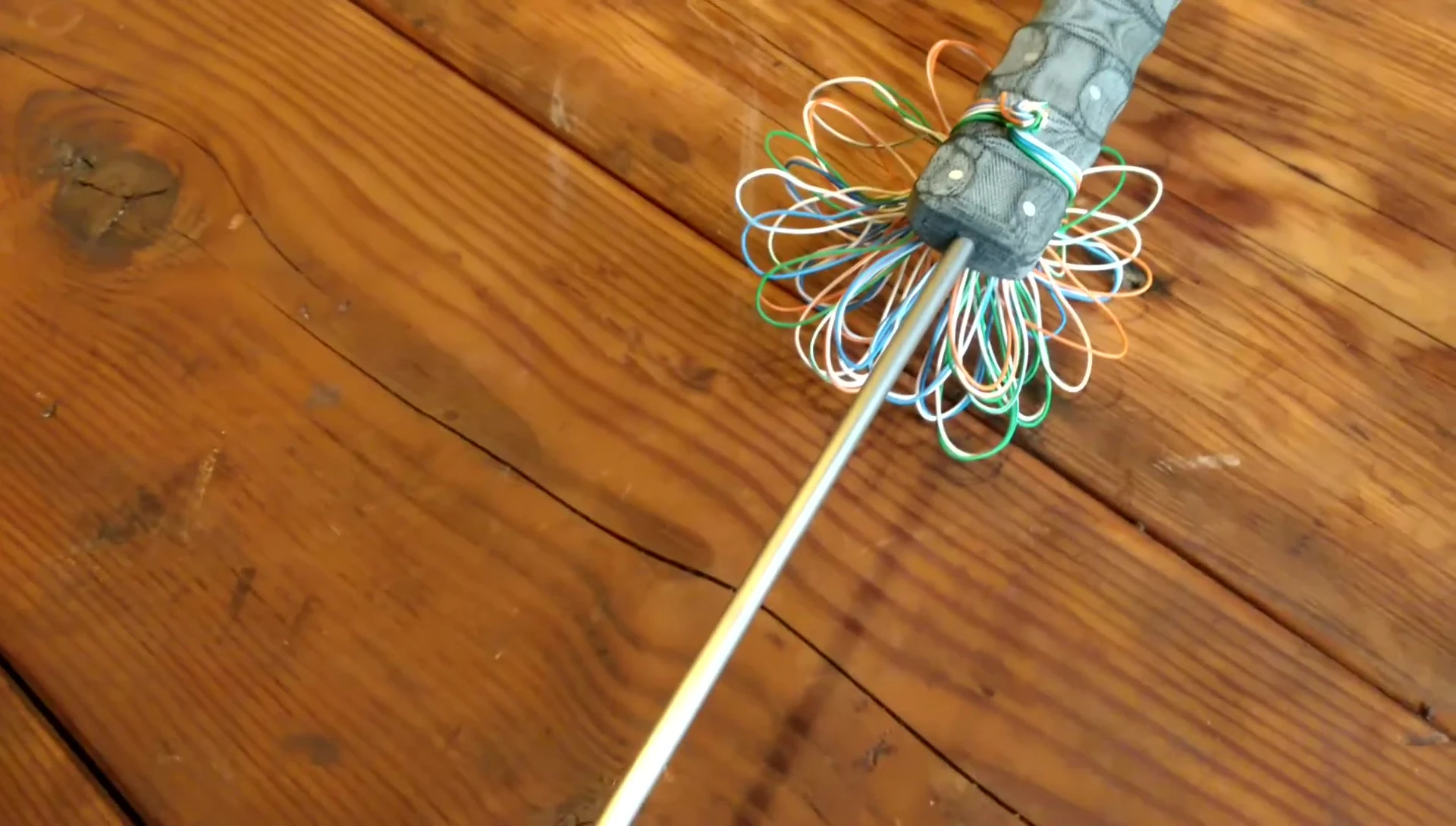 The Cat5 cable in the handle