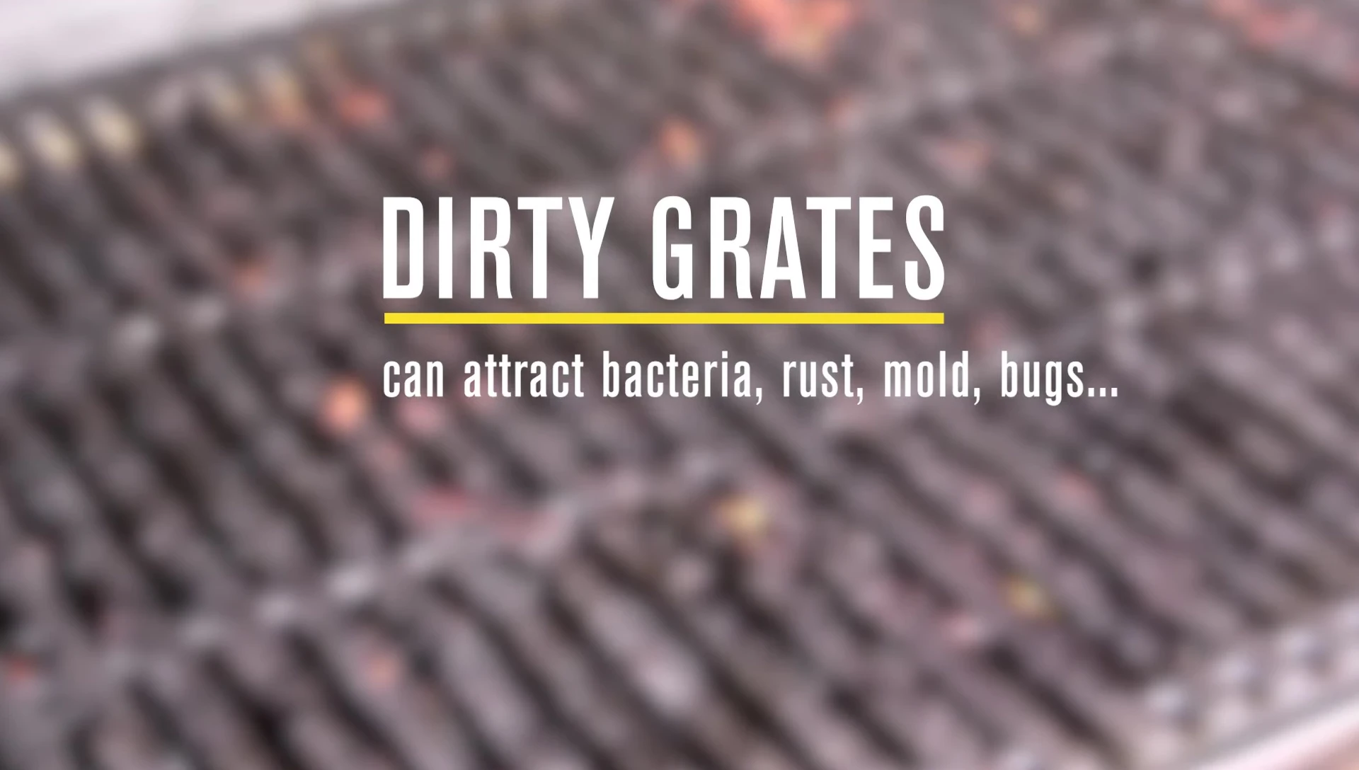 Concluding shot highlighting the importance of grill maintenance