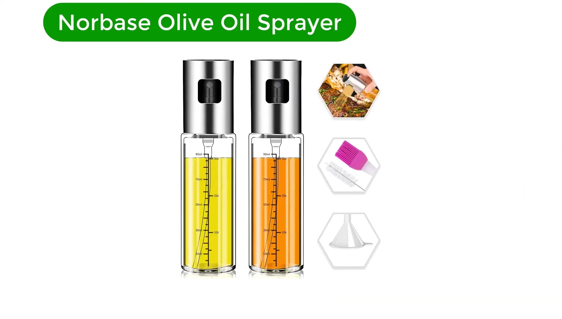 Image of the Norbase olive oil sprayer two-pack.