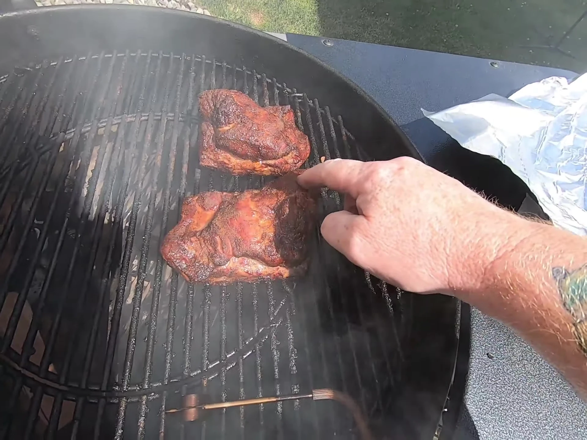 Short ribs ready to be wrapped.