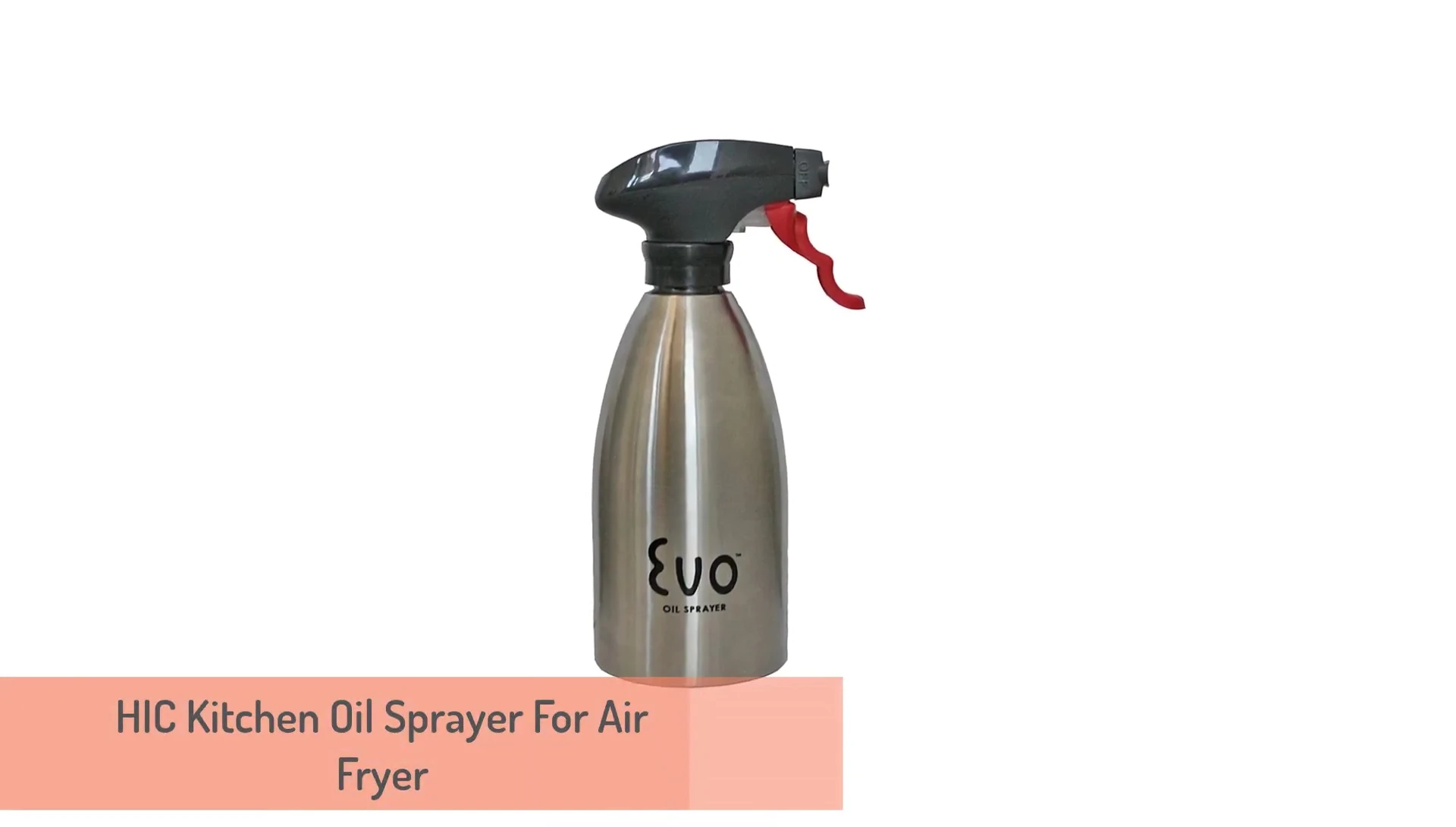 The Achai C Kitchen oil sprayer highlighting its stainless steel construction.