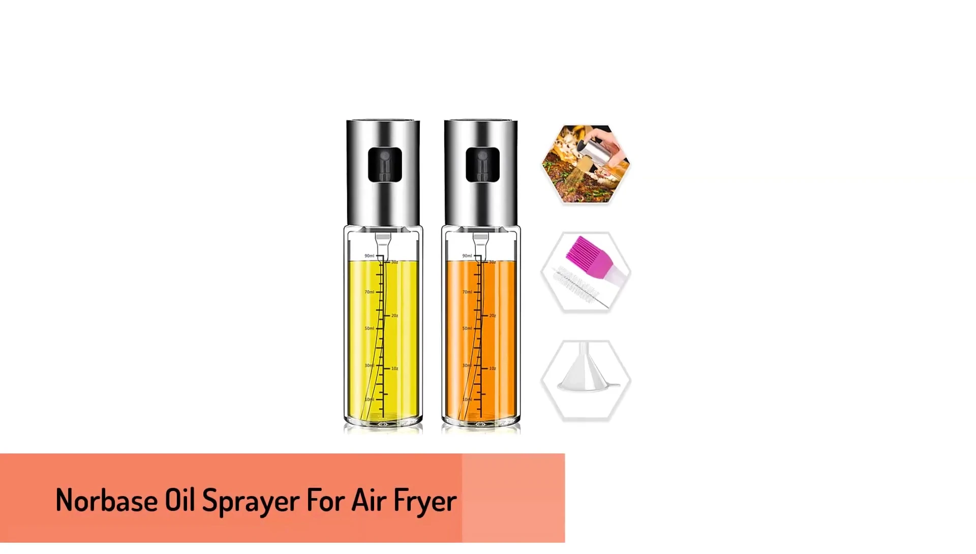 The No Base two-pack oil sprayer set.