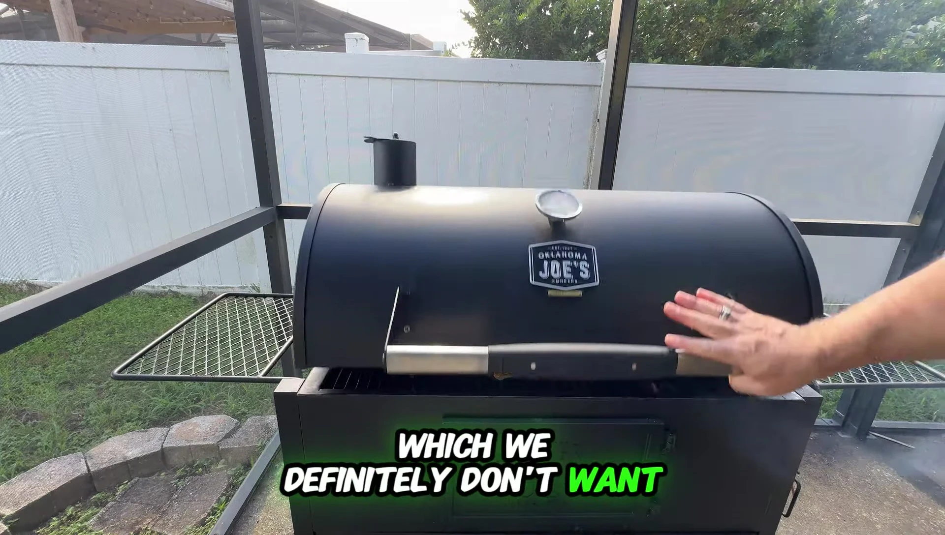 Ribs placed in the smoker