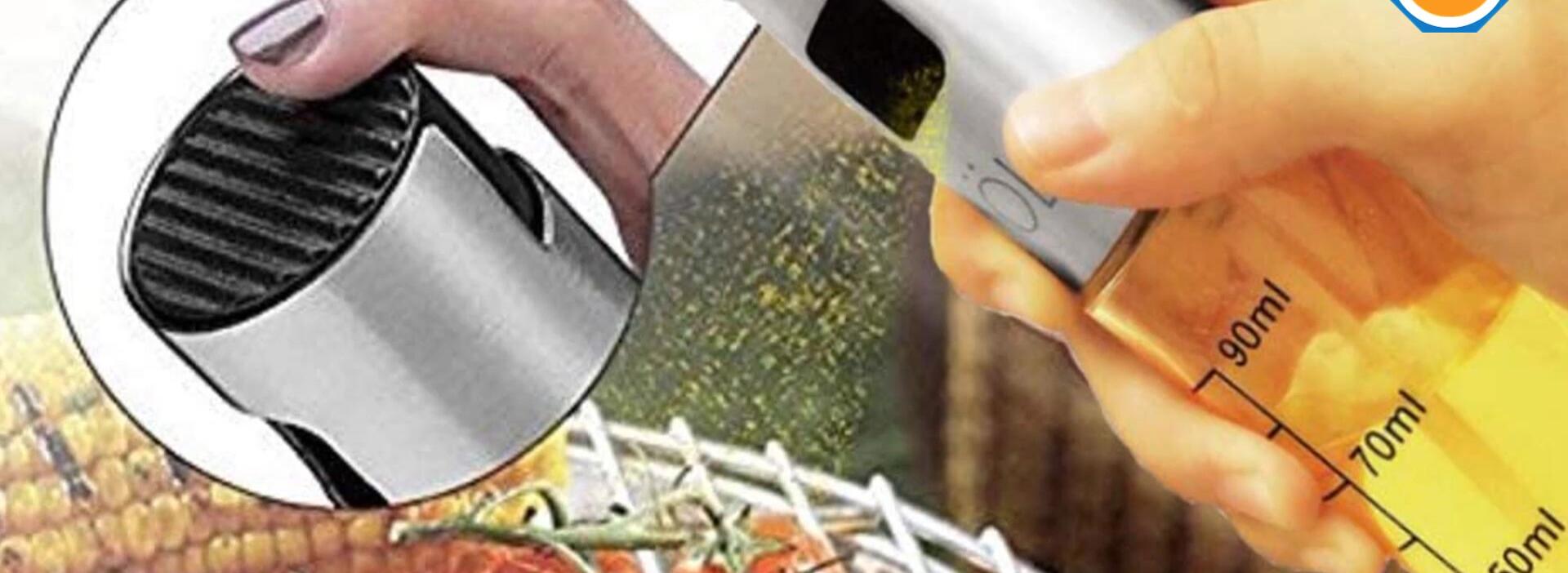 Highlighting the materials used: stainless steel and glass.