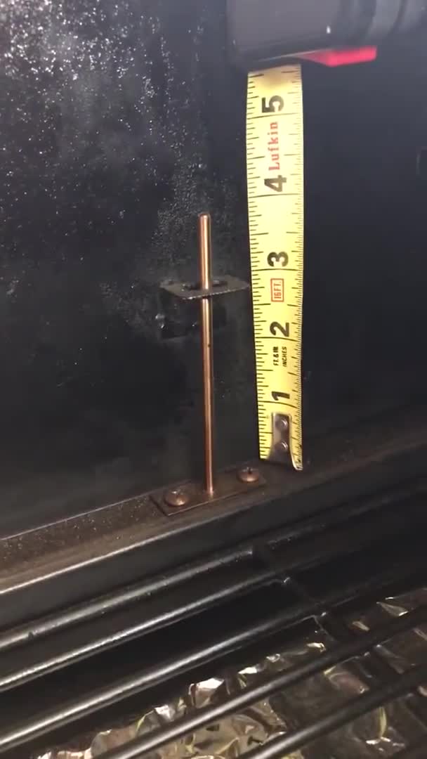 Close-up of the temperature sensor.