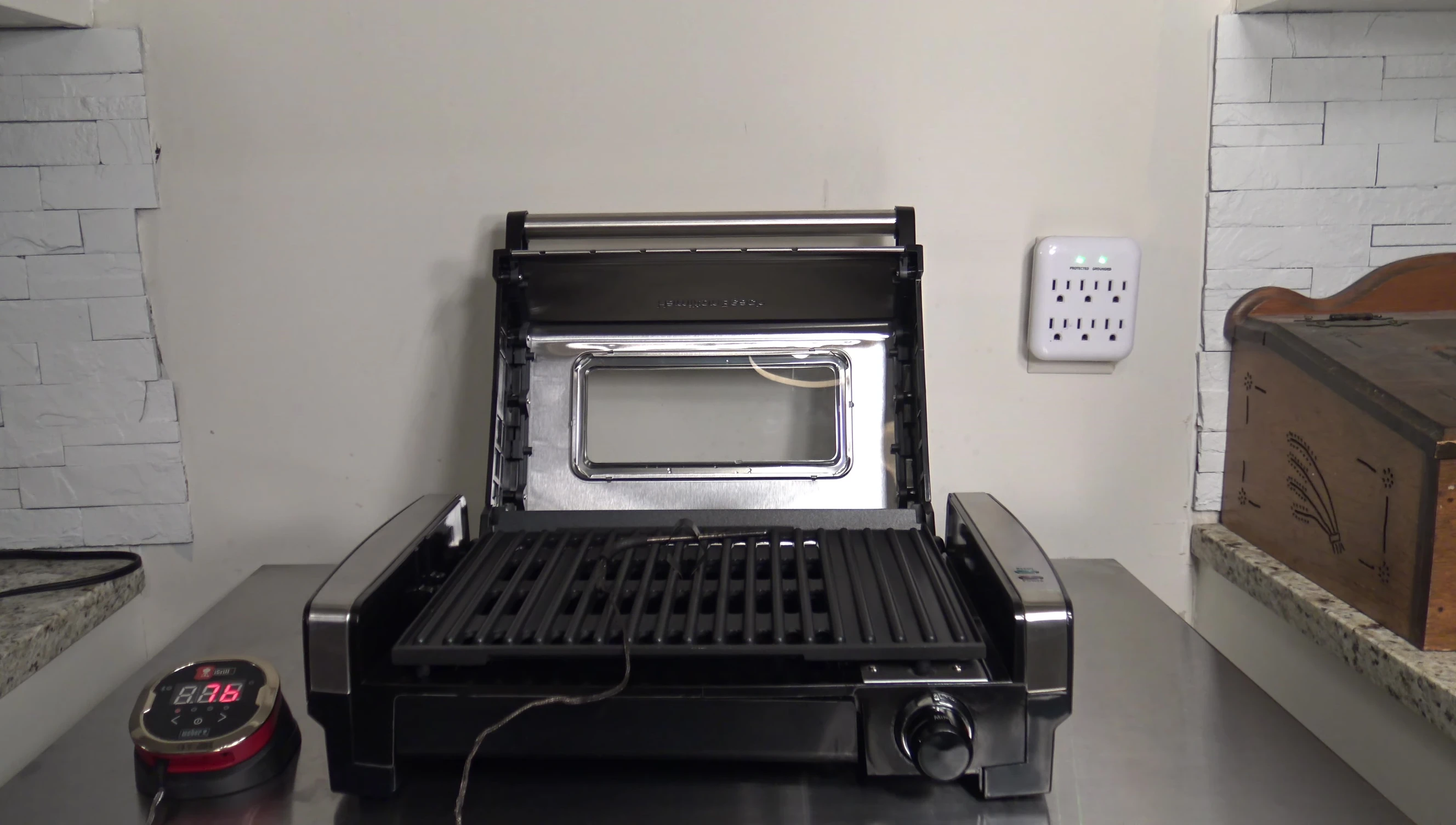 Setting up for the temperature test