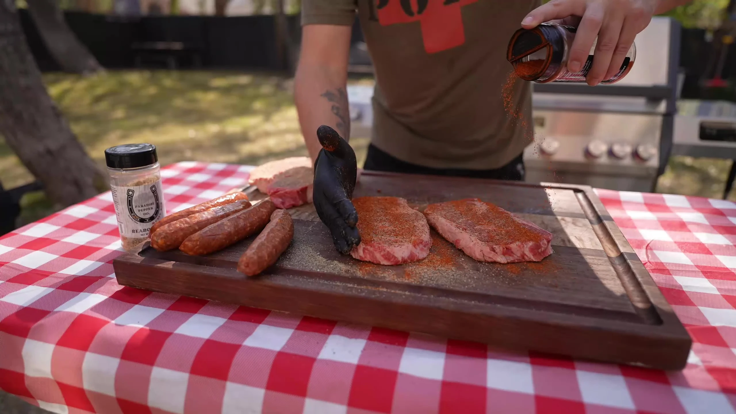 The food items prepared for the cook test