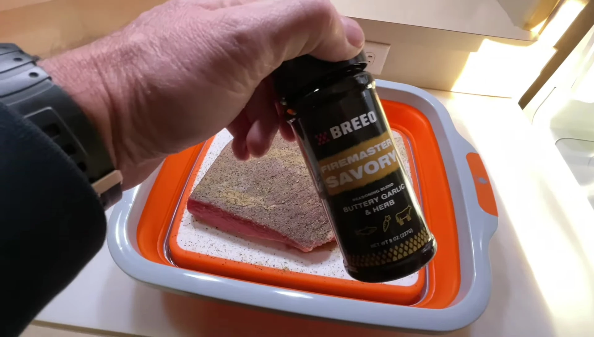 The Brio Fire Master Saver seasoning is shown