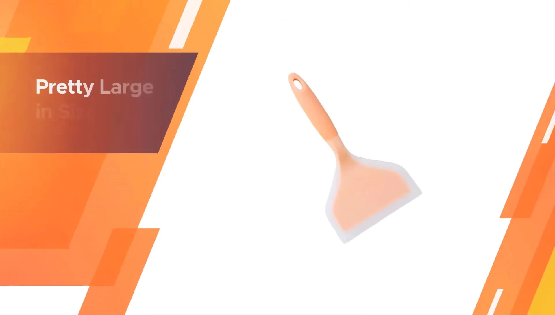 Close-up of the DCS silicone wide spatula showing its flexibility.