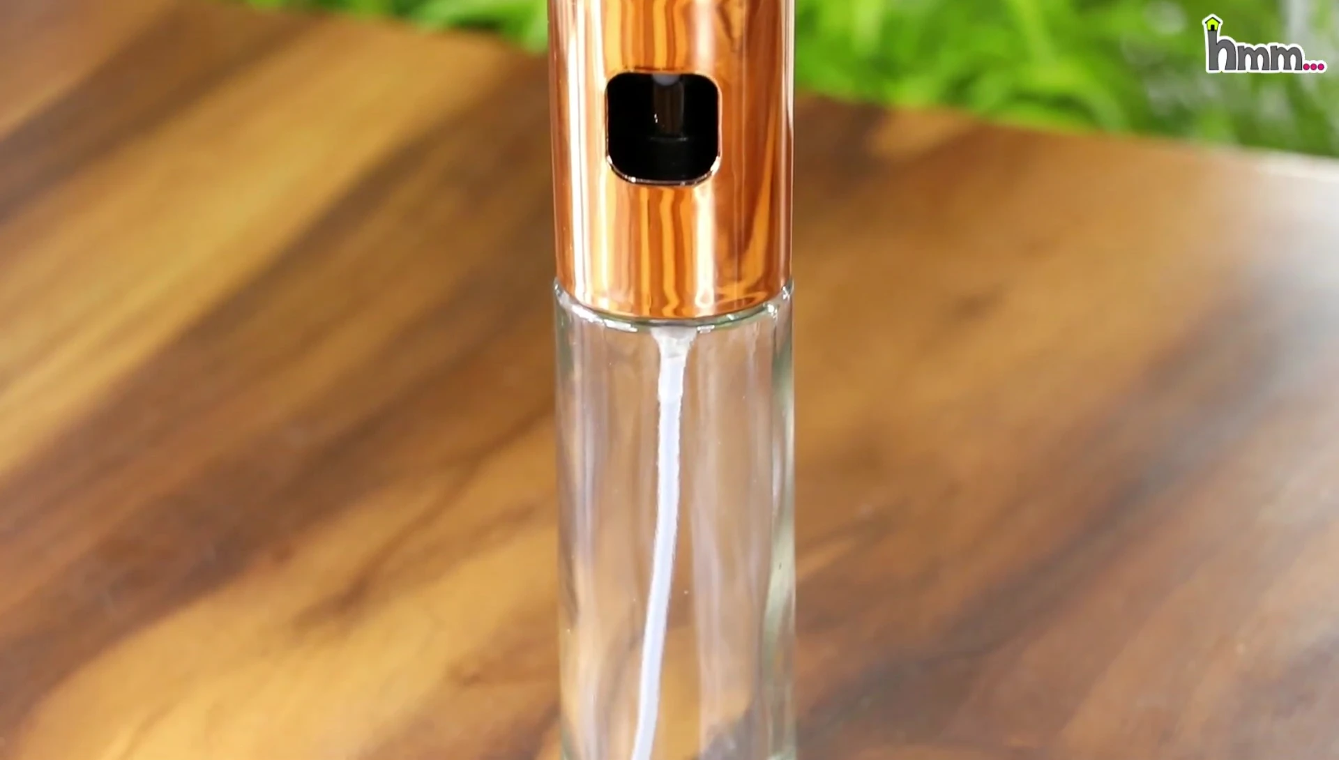 Long, slender oil spray bottle design