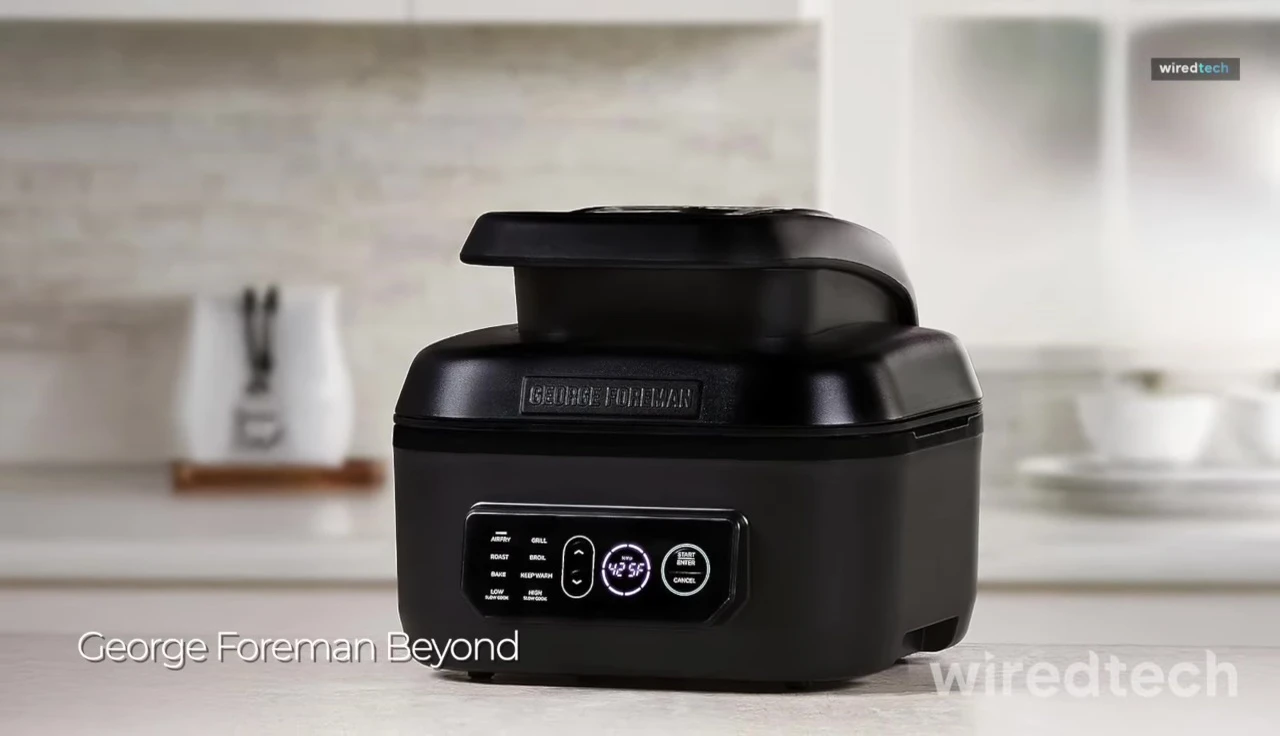 The George Foreman Beyond Grill in a kitchen setting
