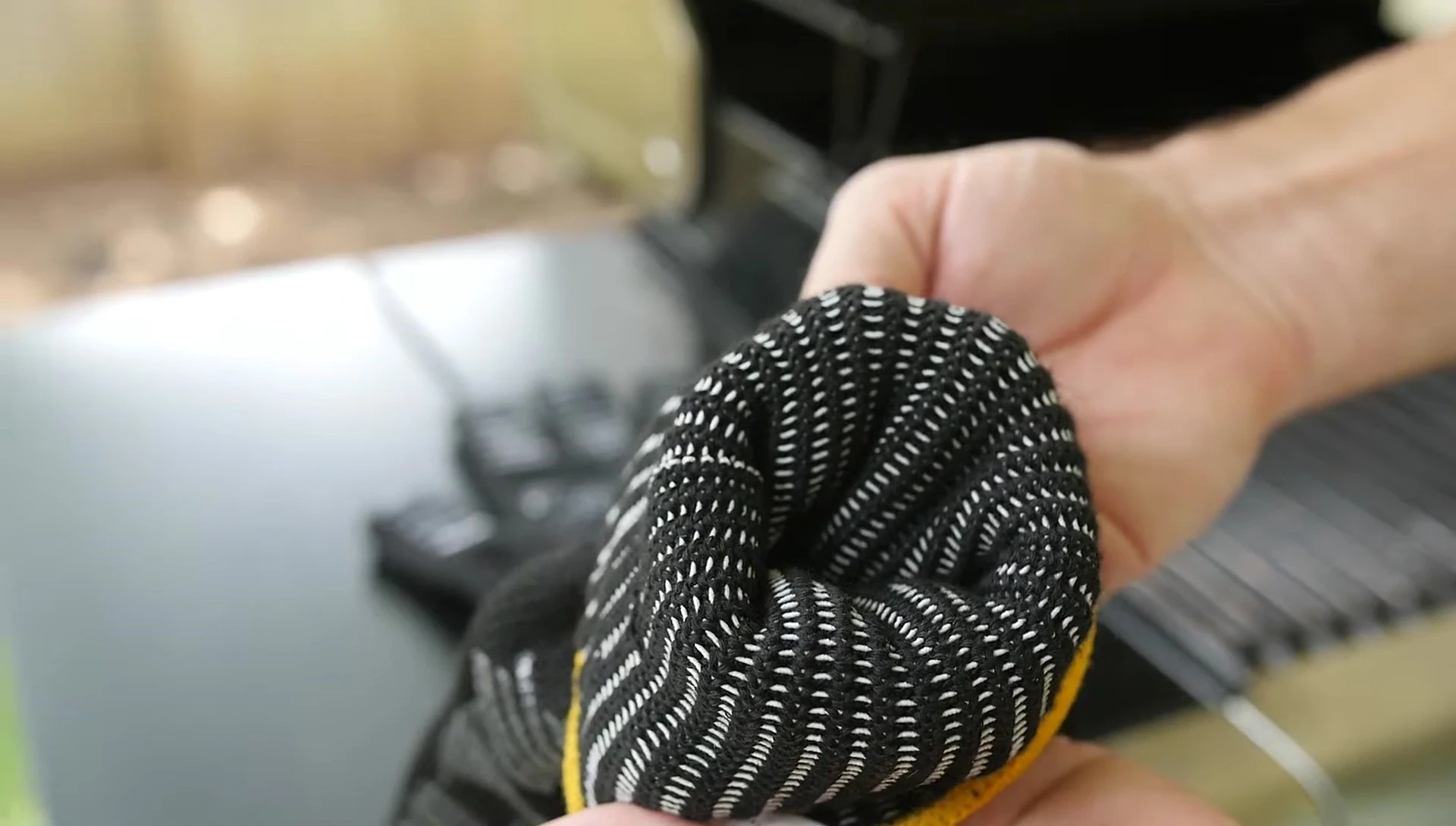 Shot showing the extended cuff