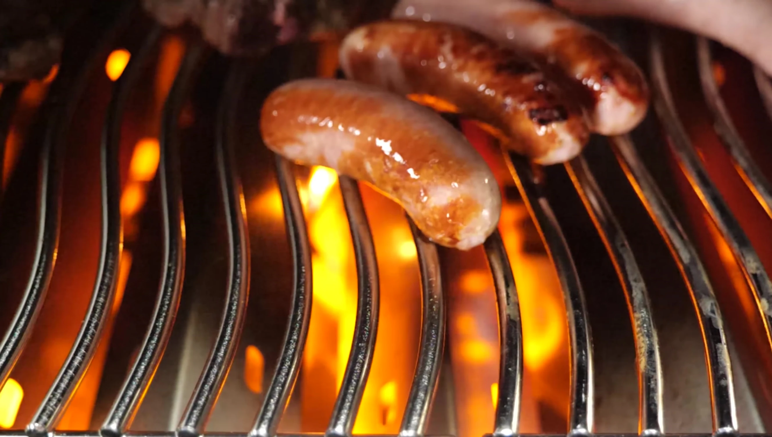 Close up shot of the grill base highlighting its construction