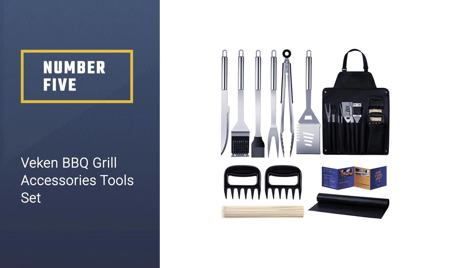 Vegan BBQ Grill Accessories Tool Set overview