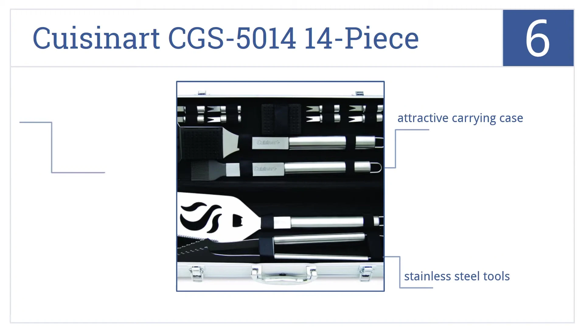 Close-up showcasing the stainless steel tools of the Quinart set.
