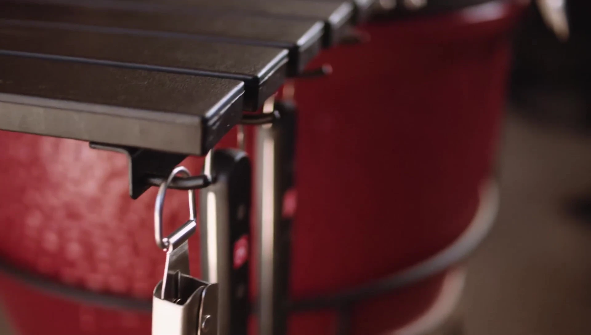 Close-up shot of the hanging loop on one of the tools.